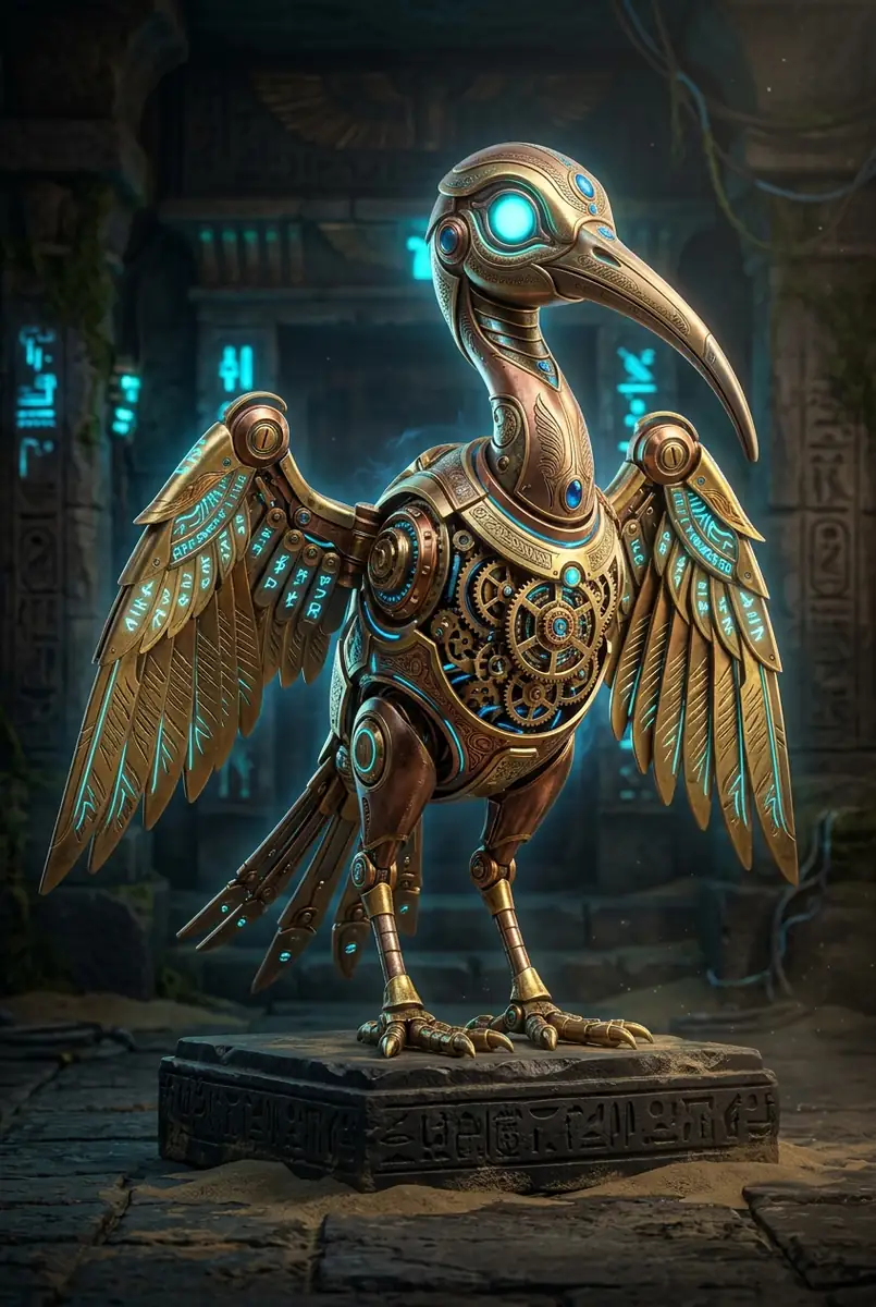 Mechanical Ibis Mascot